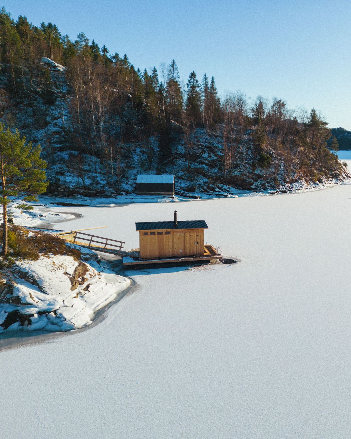 Bjørkheim Sauna i Teigavika, foto Yrjan Olsnes